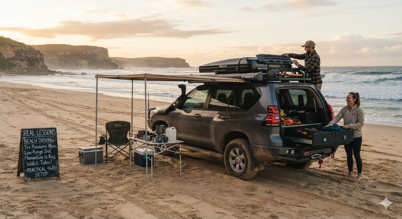 Practical 4WD & Camping Setup for Toyota Prado 150: Roof Racks, Beach Driving & Real Lessons