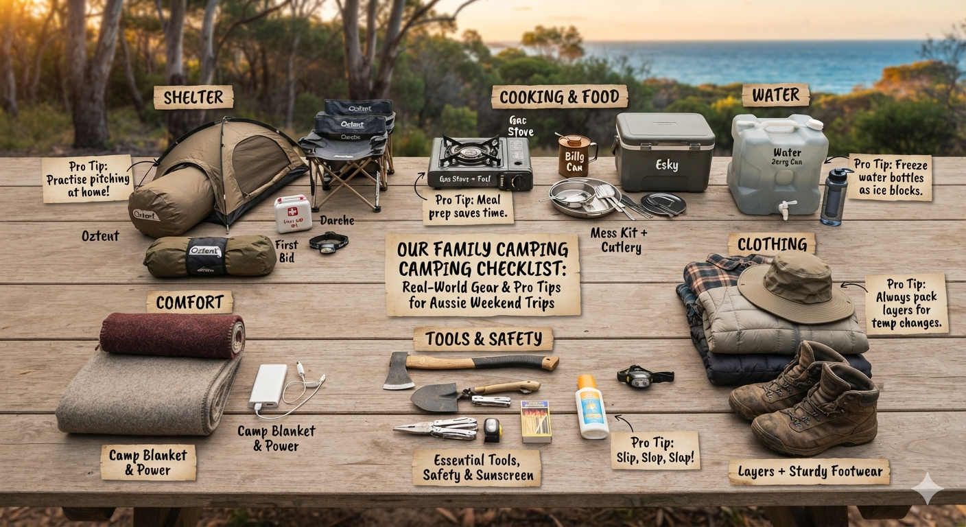 Our Family Camping Checklist: Real-World Gear & Pro Tips for Aussie Weekend Trips